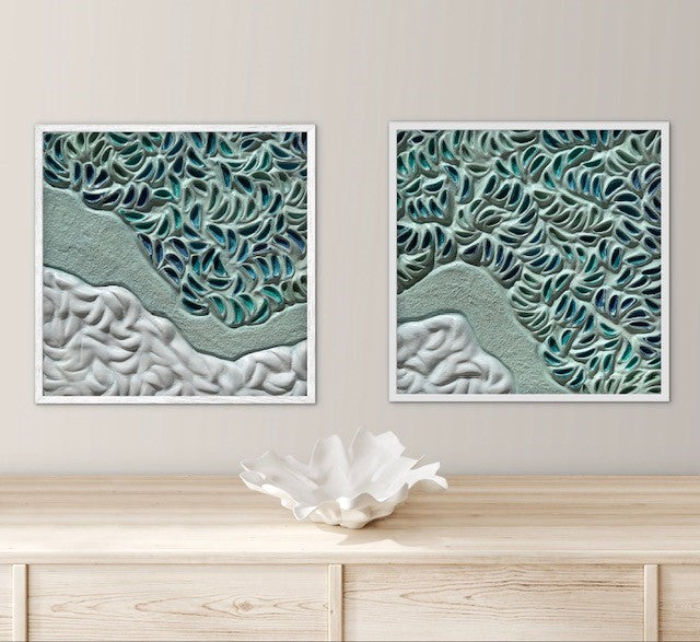The Way Through (2 panels - 30.5 x 30.5 x 2.8cm each)