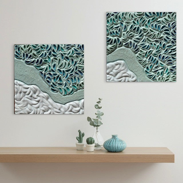 The Way Through (2 panels - 30.5 x 30.5 x 2.8cm each)