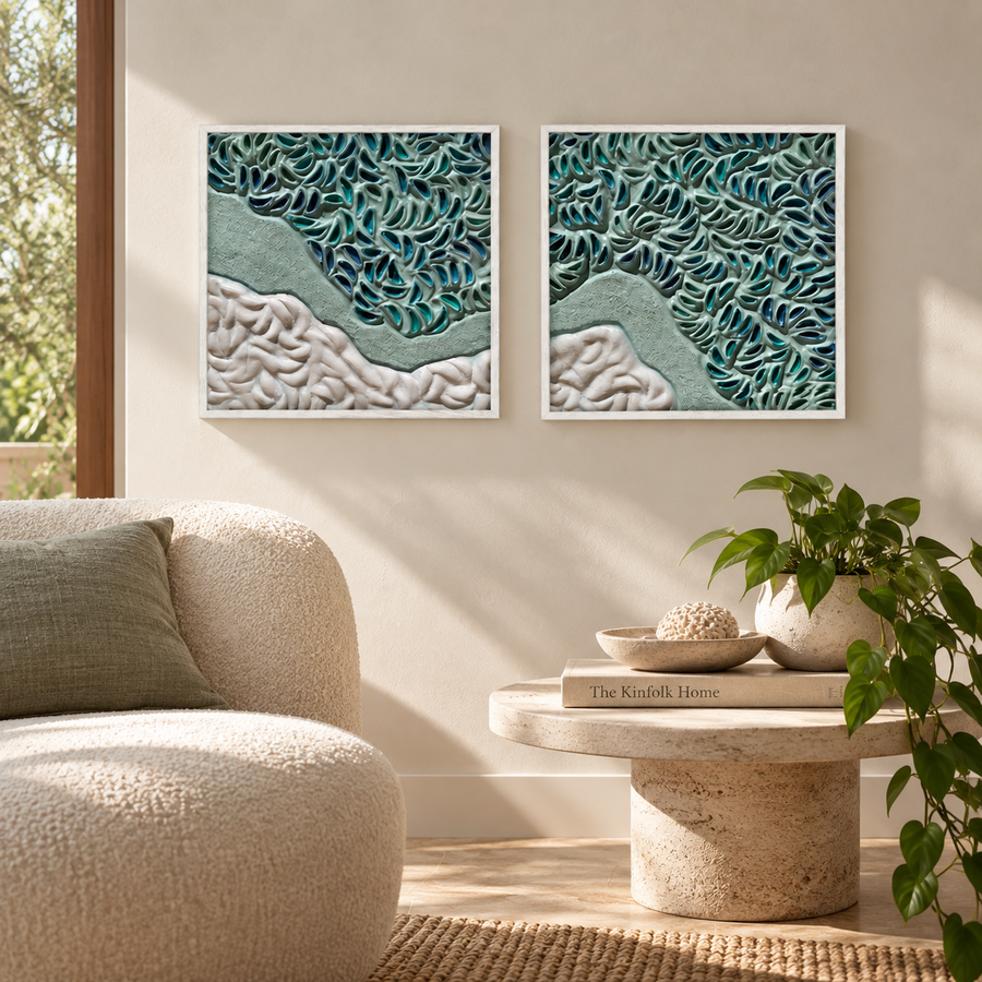 The Way Through (2 panels - 30.5 x 30.5 x 2.8cm each)